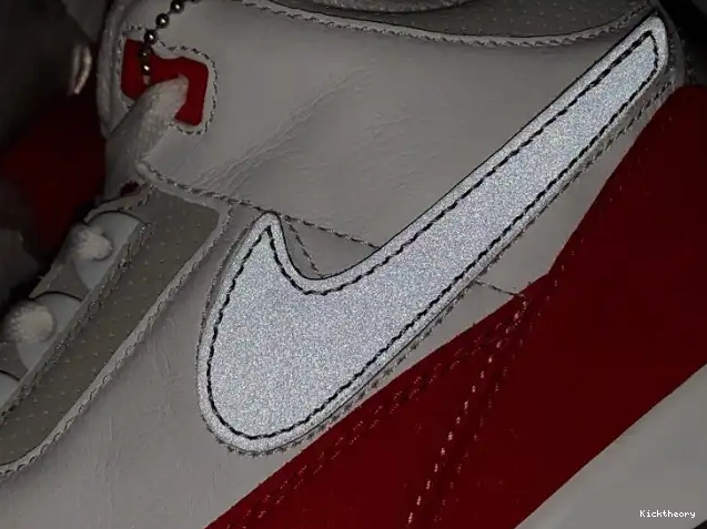 Kick Theory University Retro 3 Air White Tinker Red Jordan CJ0939-100 0617